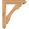 Ekena Millwork Olympic Arts and Crafts Smooth Bracket w/ Offset Brace, Western Red Cedar, 5 1/2"W x 22"D x 26"H BKT0604X22X26OLY03SWR - alternate 3